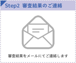 審査結果のご連絡
